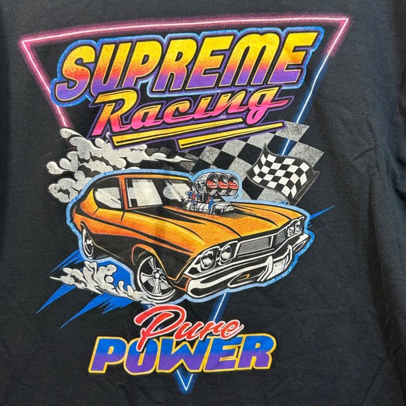 DOM It's About The Art Other - DOM Supreme Racing Pure Power Muscle Car Graphic T-Shirt Mens XL Black Retro